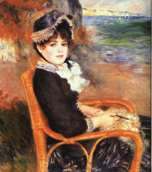 Pierre Renoir By the Seashore Spain oil painting art